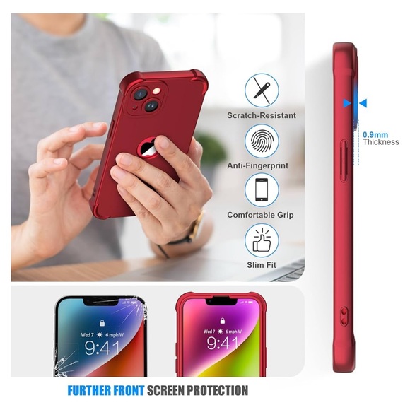 ❤️ 3/$45 ❤️ Oretech iPhone 14 red phone case, NWOT - Picture 9 of 16